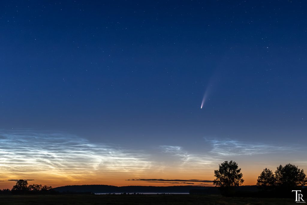 Komet Neowise Leuchtende Nachtwolken Sternenpark Westhavelland