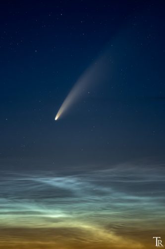 Komet Neowise Leuchtende Nachtwolken Sternenpark Westhavelland